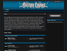 Tablet Screenshot of guitarchaos.com